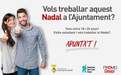 Programa ocupacional juvenil, Treballa al Nadal 2020- Vols treballar a l’Ajuntament?