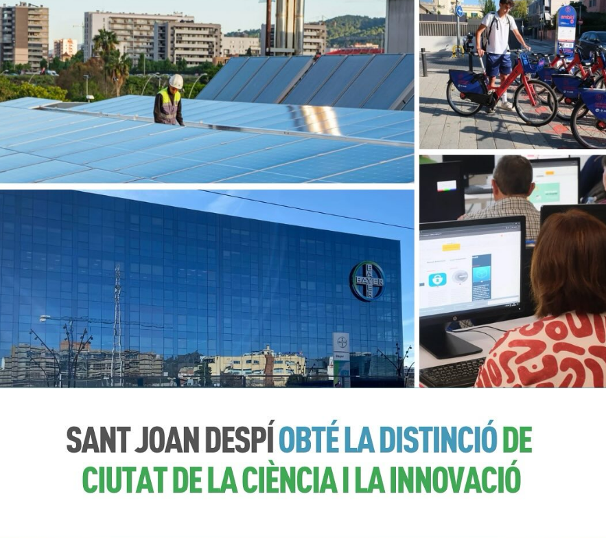 Sant Joan Despí obté la distinció de Ciutat de la Ciència i la Innovació