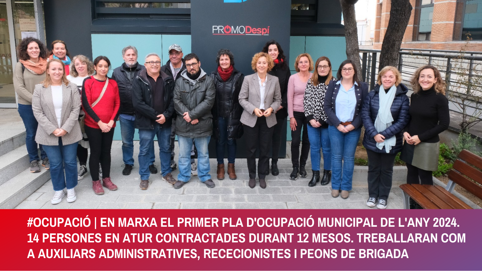 CONTRACTADES 14 PERSONES EN ATUR PER TREBALLAR A L’AJUNTAMENT DURANT UN ANY