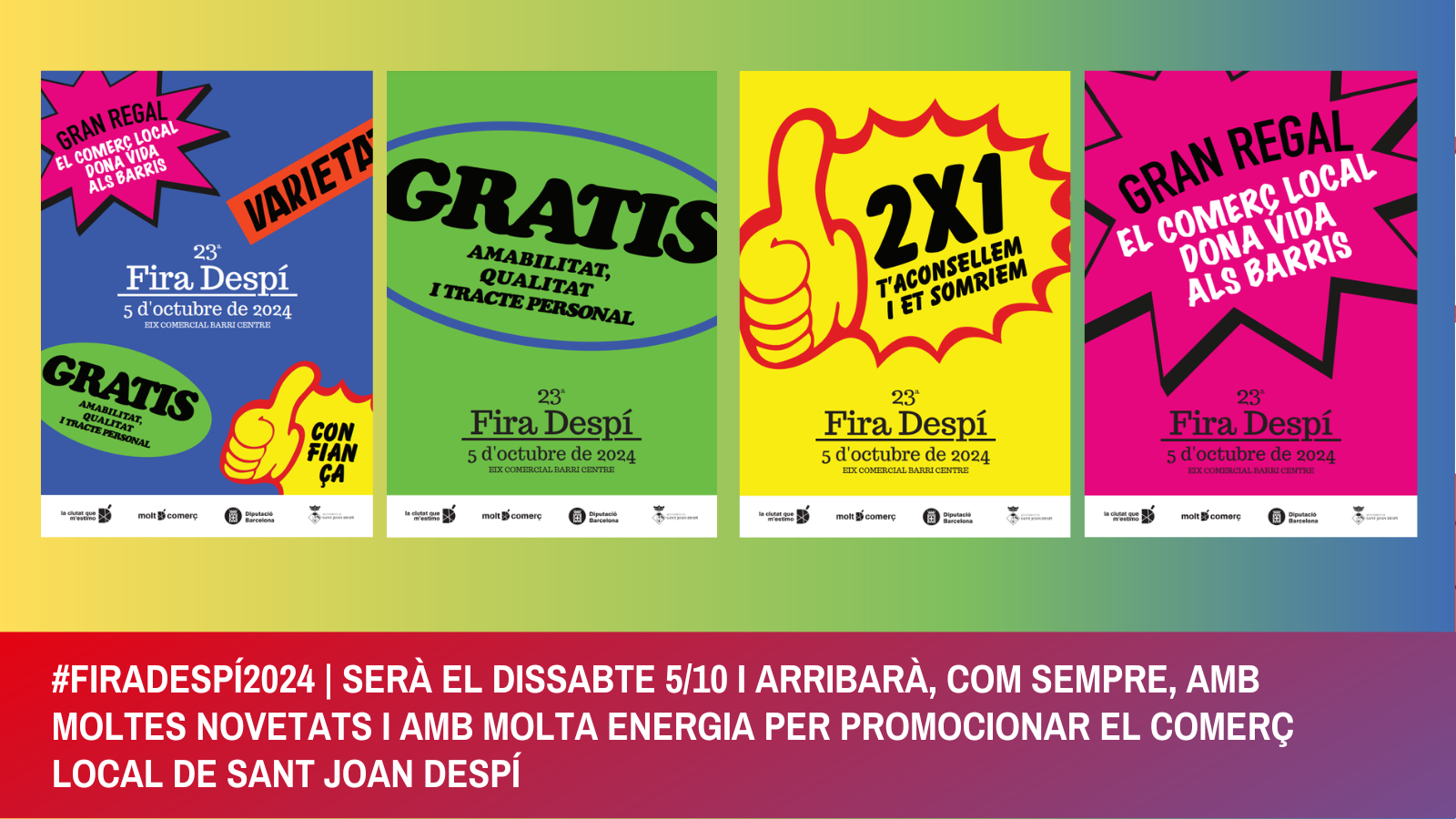 FIRADESPÍ 2024 EL 5 D’OCTUBRE AL BARRI CENTRE !