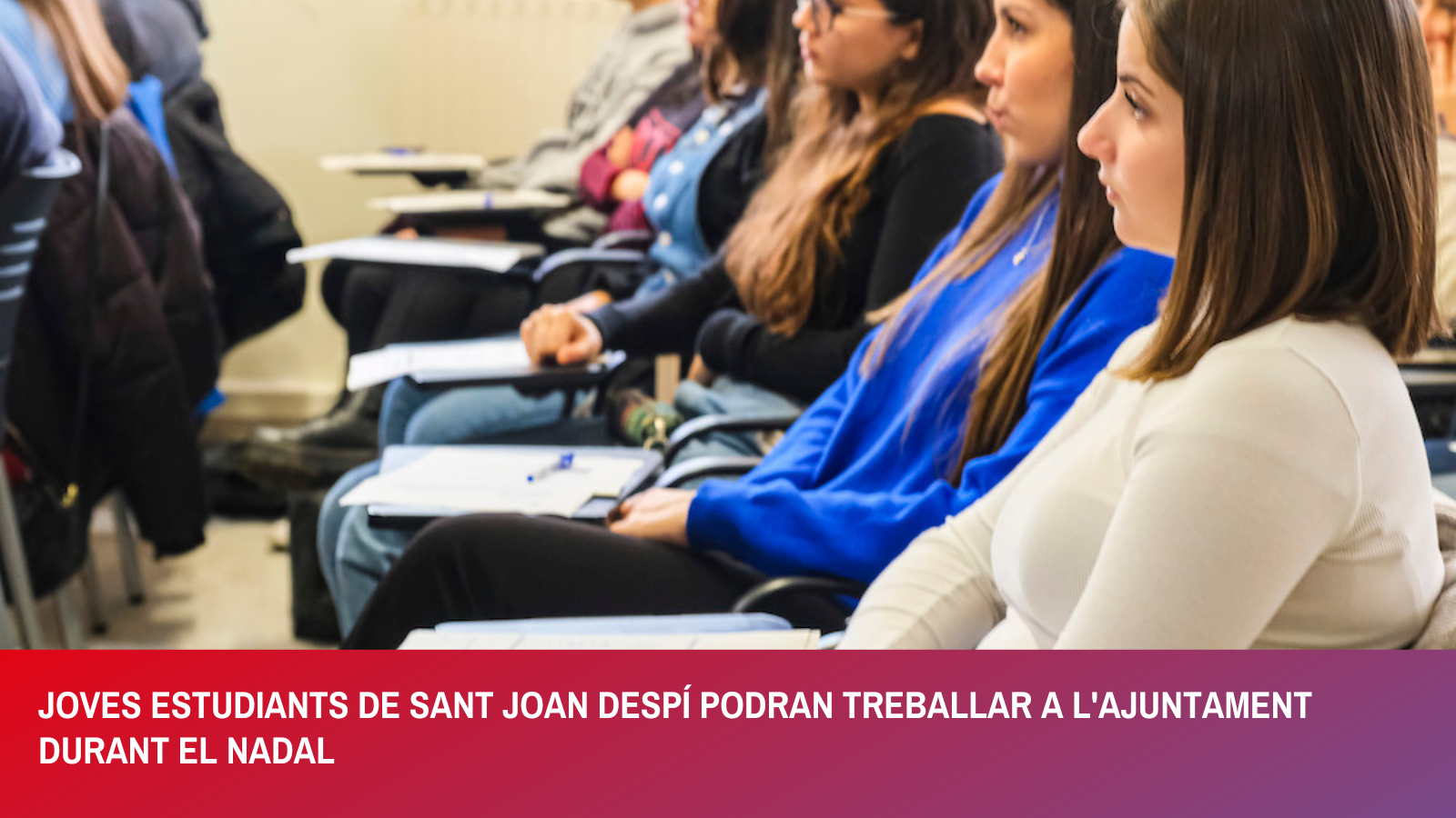 OPORTUNITAT LABORAL DURANT EL NADAL PER A ESTUDIANTS DE SANT JOAN DESPÍ