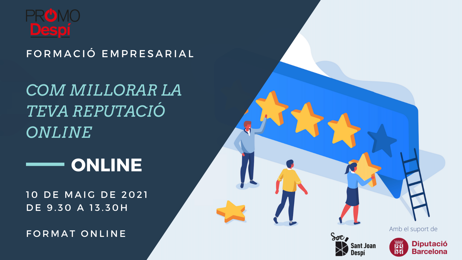 10 de maig Formació: COM MILLORAR LA MEVA REPUTACIÓ ON LINE