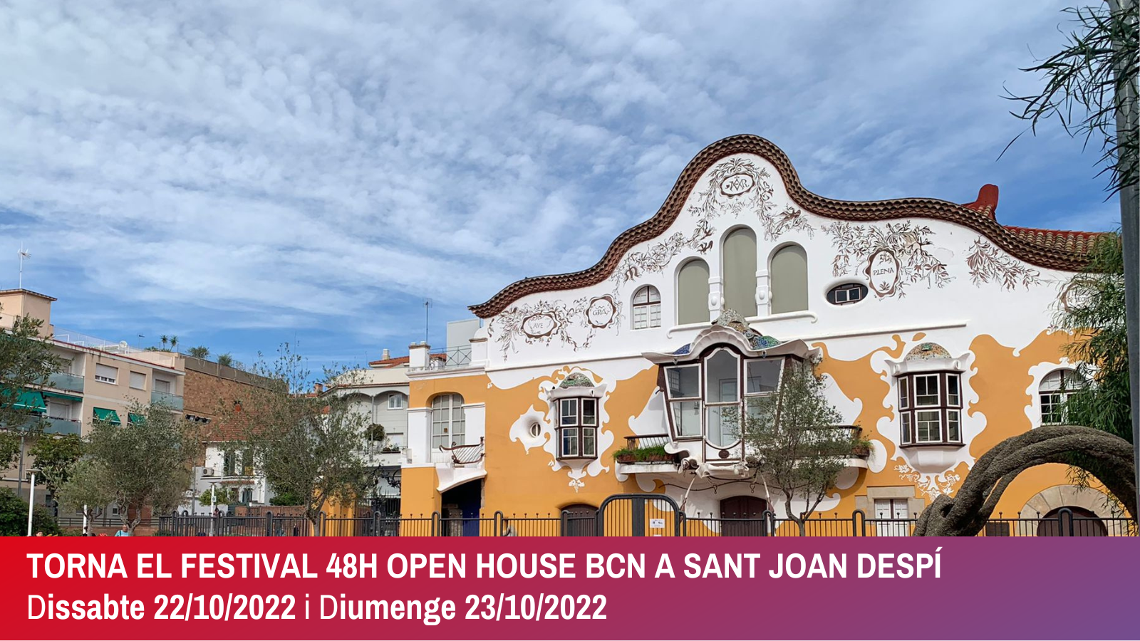TORNA EL FESTIVAL 48H OPEN HOUSE BCN A SANT JOAN DESPÍ