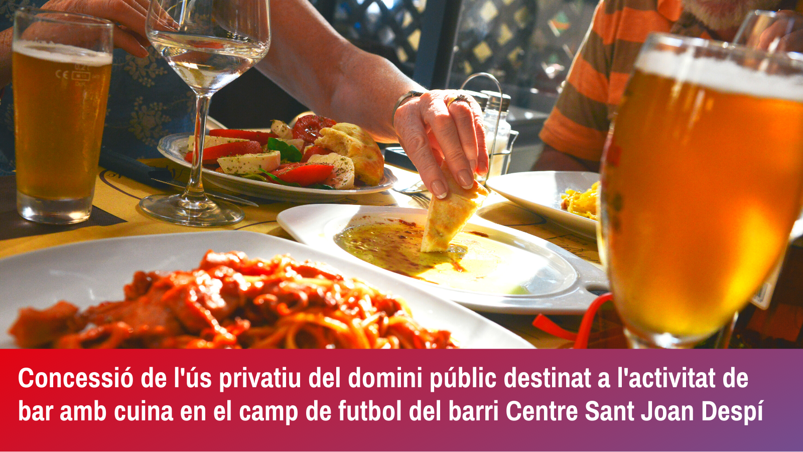Licitació del contracte de concessió demanial de l’ús privatiu del domini públic destinat a l’activitat de bar amb cuina en el camp de futbol del barri Centre.